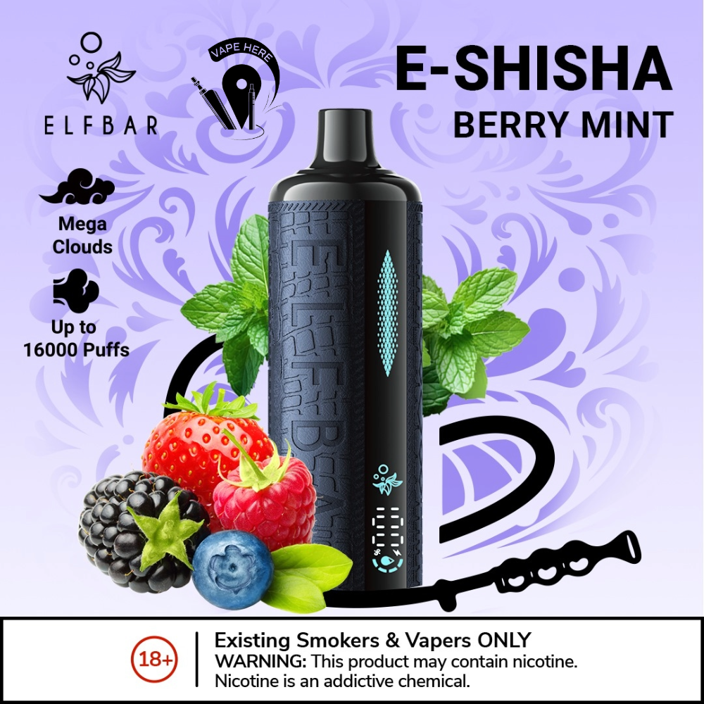 Deluxe Bar E-Shisha 18000 PUFFS DISPOSABLE VAPE Ultimate DTL Experience( BUY 1 GET 1 FREE )