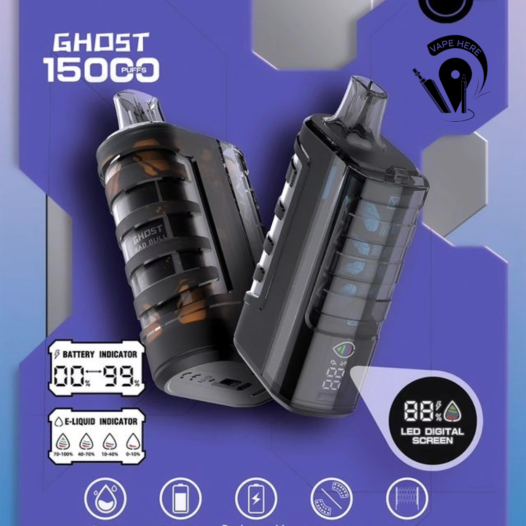 Deluxe Bar Ghost 18000 Puffs Disposable Vape 50mg( BUY 1 GET 1 FREE )